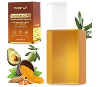 OUKEYA Kojic Acid Soap 115g + Solid Soap Net - Formula Avanzata con Acido Ialuronico 3D, Retinolo, Olio di Avocado