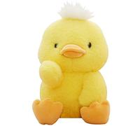 OUKEYI Anatroccoli di peluche morbidi a forma di anatra, in velluto, morbidi, per bambini, ragazzi e ragazze (giallo, 23 cm)