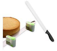 OUKEYI Coltello da pane Coltello da pane seghettato seghettato da 25,4 cm, coltello da tostapane in acciaio inox antiaderente e manico antiscivolo,