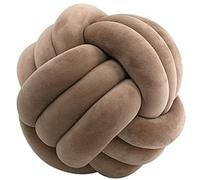 OUKEYI Cuscini morbidi a forma di nodo, 25 cm, rotondi, decorazione per la camera dei bambini, cuscino decorativo per casa, camera da letto, divano, letto, pavimento (caffè)