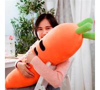 OUKEYI Cuscino da abbracciare a forma di carota, 60 cm, a forma di carota, morbido giocattolo a forma di carota, per bambine e ragazze, Arancione