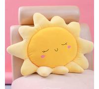 OUKEYI Cuscino da pavimento a forma di sole, grazioso cuscino per sedia, cuscino per sedia, cuscino oversize con nuvola, per la decorazione della casa, per bambini, ragazze, donne, regali (sole, 58 cm