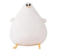 OUKEYI Divertente cuscino in peluche a forma di gabbiano, simulazione di simpatico pollo grasso, morbido cuscino imbottito a forma di pollo, tappetino da pavimento in peluche kawaii, regalo per