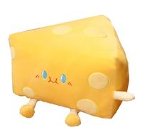 OUKEYI Divertente giocattolo di peluche a forma di formaggio, divertente per pane, formaggio, morbido cuscino per divano, tappetino creativo per decorare regali di compleanno per bambini