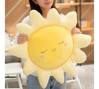 OUKEYI Morbido cuscino in peluche a forma di sole, cuscino per sedia, cuscino auto (58 cm)