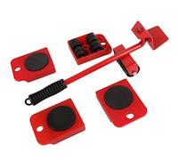 OUKEYI Set di 5 pezzi in ABS + cursori e sollevatori in acciaio, capacità 150 kg, per divano, letto, libreria, frigorifero