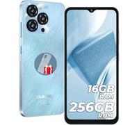 OUKITEL C3 Android Smartphone 16 (4+12) GB +256GB/1TB TF 6.52" HD 5000nAh Mobile Phone 2025, Mobile Phones and Smartphones 4G Dual SIM,13MP+5MP Camera/Face ID/OTG/3.5mm Jack Blu [Energy Class A]