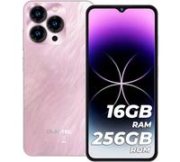 OUKITEL C3 Android Smartphone 16GB +256GB/1TB TF 6.52" HD 5000nAh Mobile Phone 2025, Mobile Phones and Smartphones 4G Dual SIM,13MP+5MP Camera/Face ID/OTG/3.5mm Jack Rosa [Energy Class A]