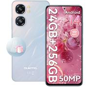 OUKITEL C58 Pro Smartphone Android 14-24GB RAM+256GB ROM(TF 1TB) Cellulare 6.7" HD+ 90Hz 5150mAh Telefono Cellulare Offerta 50MP+8MP Camera NFC/3 Slot/Fingerprint/Face ID/3.5mm Jack/OTG, blu