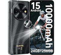 OUKITEL C59 Pro Smartphone Android 15-10000mAh Telefono Cellulare 24GB RAM + 256GB ROM/1TB Cellulari, 6.88" HD+ 90Hz,13MP/Torcia 120 Lumen/Impronta digitale/Face ID/Doppia SIM/NFC/OTG, Nero