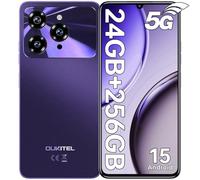 OUKITEL C6 Smartphone 5G, 24GB+256GB/1TB Telefono Cellulare Android 15, 6.8 Zoll Cellulare, 50MP Camera Telefoni Cellulari, 5150mAh Batteria, Dual SIM 5G Telefono/OTG/GPS/Face ID/Fingerprint, viola