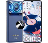 OUKITEL C60 Smartphone Android 15-10000mAh Telefono Cellulare 16GB RAM + 128GB(TF 1TB) Cellulari 4G,6.88"HD+ 90Hz,AL110 dB/Torcia 120 Lumen/13MP+8MP/Impronta digitale/Face ID/Dual SIM/OTG,Blu nero