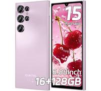 OUKITEL C61 Smartphone Android 15, 16GB+128GB/1TB Smartphone 2025, 6.88" HD+ 90Hz Telefono Cellulare, 5150mAh Cellulari, 13MP+5MP Telefoni Octa Core, Dual SIM/Face ID/Fingerprint/OTG/Tipo-C, Viola