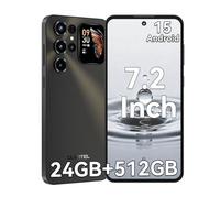 OUKITEL C68 Plus Smartphone Android 15, Gemini AI Cellulare, 24GB+512GB/1TB, 7.2''HD with 1.8" Sub Display +120Hz Telefono Cellulare, 64MP, 6000mAh, Octa Core/Dual SIM/NFC/OTG/Fingerprint/Face ID/GPS