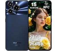 OUKITEL C69 Smartphone Android 15-7.2" HD+ 120Hz Grande Schermo, 24GB RAM+256GB ROM TF/1TB Telefono Cellulare 6000mAh, 64MP+8MP Cellulari e Smartphone 4G Dual SIM/Fingerprint/Face ID/NFC/OTG, Nero