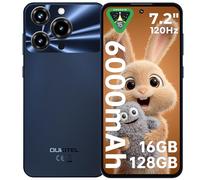 OUKITEL C69 Smartphone Android 15-7.2" HD+ Schermo Grande, 64MP+8MP Camera 6000mAh Telefono Cellulare, 16GB RAM+128GB ROM(TF 1TB) Cellulare 4G Dual SIM Telefono/Face ID/Impronta digitale/OTG,Nero