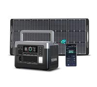OUKITEL Centrale Elettrica Portatile, Batteria LiFePO4 da 1024Wh con Pannello Solare da 100W, Generatore Solare da 1800W, 0-80% in 45 Min. Ideale per Campeggio, Camper e Interruzioni di Energia