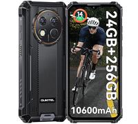 OUKITEL G1 Rugged Smartphone Android 14-2024 24GB+256GB/1TB Telefono Indistruttibile, 6.52" HD+ Display 10600mAh Octa-Core 48MP Camera IP68/IP69K Cellulare Robusto, OTG/GPS/4G Dual SIM/NFC/Face ID