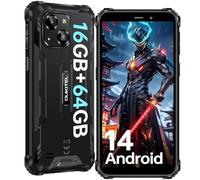 OUKITEL G2 Rugged Smartphone 2025, 16GB+64GB/1TB Telefono Indistruttibile Android 14, 6300mAh, 6.0" HD+ Display Cellulare Antiurto, 13MP Fotocamera, 4G Dual SIM/IP68/IP69K/OTG/FACE ID/GPS