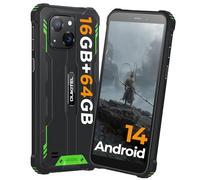 OUKITEL G2 Rugged Smartphone Android 14, 16(4+12) GB+64GB/1TB Telefono Indistruttibile, 6" Schermo, 13MP + 5MP Fotocamera, 6300 mAh IP68 Impermeabile Cellulare Antiurto, Dual 4G SIM/Face ID/OTG/GPS