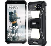 OUKITEL G5 Rugged Smartphone 2025, Con 900LM Luce Campeggio Telefono Indistruttibile,16GB+256GB /1TB, 6300mAh 13MP+5MP 6" HD Cellulari e Smartphone, 4G Dual SIM sbloccato, jack da 3,5 mm - Nero