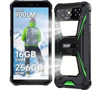 OUKITEL G5 Rugged Smartphone con 900LM Luce Campeggio - 16 GB+256GB /1TB, Android Telefono Indistruttibile, 6300mAh 13MP+5MP 6" HD Cellulari e Smartphone IP68/BT5.0/OTG/GPS - Verde