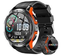 OUKITEL Orologio da uomo, Smart Watch con schermo AMOLED da 1,43", autonomia di 14 giorni, impermeabile, chiamata Bluetooth, monitoraggio del sonno, SpO2 100+modalità sportive, informazioni, Android e