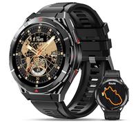 OUKITEL Orologio intelligente da uomo con GPS, smartwatch uomo 1,43" AMOLED, 150+ modalità sportive, 5ATM impermeabile, 24/7 monitor di salute, batteria da 14 giorni, per Android iOS