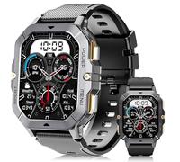 OUKITEL Orologio intelligente da uomo, smartwatch da uomo, 2,02 pollici, smartwatch con chiamate Bluetooth, 100+ modalità sportive, impermeabile IP68, monitoraggio della frequenza cardiaca e del sonno