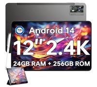 OUKITEL OT5S Android 14 Tablet 12 Pollici - 24(6+18)GB RAM+256GB (2TB TF) Gaming Tablet, 8250mAh, 2.4K Display, Widevine L1, Octa-core, 16MP+8MP Dual SIM Tablet PC 4G LTE /5G WiFi/GMS/GPS/BT5.0/18W PD