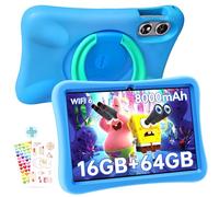 OUKITEL OT6 Tablet per Bambini - 16GB RAM+64GB ROM- Android 13 WIFI Tablet - 10" HD 8000mAh con Controllo Parentale,BT5.0 Tablet Bambino Giochi Educativi, Tablet PC con Custodia in EVA Nero