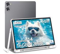 OUKITEL OT9 11 Pollici 8000mAh 16GB RAM+128GB ROM/TF 1TB Tablet Android 14, Bluetooth 5.0/WiFi 6/1280 * 800/Widevine L1/Presa da 3,5 mm - Nero
