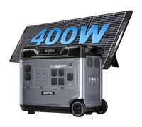 OUKITEL P5000E PRO Centrale Elettrica Portatile,con Pannello Solare 400W,5120Wh LiFePO4,4000W Generatore Solare Con 5x 230V AC Uscita,con UPS e Funzionamento APP,Ricarica Rapida in 1 Ora,per Campeggio