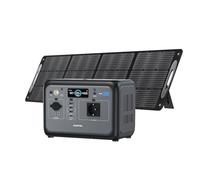 OUKITEL P800 Power Station portatile 800 W, generatore solare con pannello solare 100 W, batteria LiFePO4 da 512 Wh, generatore per USB A, uscita C, potenza di picco 1600 W, ricarica rapida per