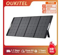 OUKITEL PV400 400W Pannello solare pieghevole portatile 23% Velocità di conversione dell'energia RV Pannello di ricarica solare impermeabile da campeggio esterno