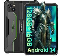 OUKITEL RT3 PRO Rugged Tablet - 8" HD Schermo Android 14-16GB RAM + 128GB ROM/TF 1TB Tablet PC MTK6769 Octa-Core 5150mAh 16MP+8MP Camera Tablet Impermeabile IP68/Dual SIM 4G/Face ID/Verde