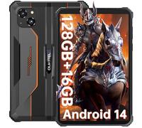 OUKITEL RT3 PRO Rugged Tablet - 8" HD Schermo Android 14 Tablet - 16GB RAM + 128GB ROM/TF 1TB Tablet Robust MTK6769 Octa-Core 5150mAh 16MP+8MP Camera Impermeabile IP68/69K Dual SIM 4G Face ID Arancio