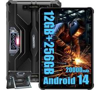 Oukitel RT8 11" 6 GB/256 GB 4G Dual SIM Ultra Rugged Tablet con batteria da 20000 mAh, Nero