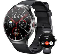 OUKITEL smartwatch uomo donna - Fitness Tracker con chiamate Bluetooth, display AMOLED da 1,43 pollici, 100 + modalità sportive, orologio fitness con bussola IP68, impermeabile SpO2, frequenza