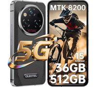 OUKITEL WP210 Rugged Smartphone 5G - Andriod 15, 36GB+512GB Telefono Indistruttibile, 6.7" FHD+ AMOLED, 108MP+32MP Fotocamera Cellulare, 8800mAh/45W, 120Hz/Face ID/Dual SIM/OTG/NFC/GPS - Nero