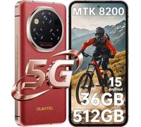 OUKITEL WP210 Rugged Smartphone 5G Andriod 15-6.7" FHD+ AMOLED, 36GB+512GB Telefono Indistruttibile, 108MP+32MP Fotocamera, 8800mAh/45W, 120Hz/ Impronta Digitale/Face ID/Dual SIM/NFC/GPS - Rosso