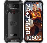 OUKITEL WP23 Plus Rugged Smartphone 2025, 24GB+256GB/1TB Telefono Indistruttibile, 10600mAh Smartphone Rugged, 6.52" HD Rugged Phone, Octa-Core Telefono Rugged, Dual SIM/NFC/Fingerprint/GPS/OTG, Nero