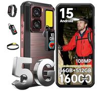 OUKITEL WP300 Rugged Smartphone 5G - Android 15, 36GB+512GB/2TB Telefono Indistruttibile 108MP+32MP 16000mAh(45W), 120Hz 6.8" 2.4KFHD+, Multi-modulo 370LM lampada+Cuffie, IP68/IP69K Dual SIM/NFC/OTG