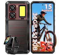 OUKITEL WP300 Rugged Smartphone 5G con Smartwatch, 36GB + 512GB Telefono Indistruttibile Android 15, 16000mAh/45W Cellulare Antiurto, 6.8" FHD+ &120Hz, 108MP, MTK D7050, Dual SIM/ IP68/ AI/NFC