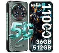 OUKITEL WP35 Pro 5G Rugged Smartphone - 6.6" FHD+ IPS 36(12+24) GB RAM + 512GB ROM Telefono Indistruttibile - Android 14 Dimensity 6300 IP68 64MP+32MP+8MP Camera/Impronta Digitale NFC/GPS/Verde