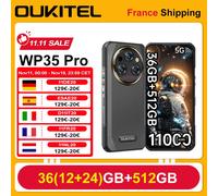 Oukitel WP35 PRO 5G Smartphone robusto MediaTek Dimensity 6300 36GB 512GB 6.6 "Display 2.4K Fotocamera 64MP 33W 11000mAh Telefono cellulare