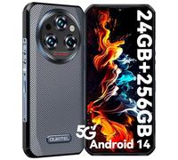 OUKITEL WP35 5G Rugged Smartphone Android 14 (2024) - 11000mAh 24GB+256GB Telefono Indistruttibile - 6.58" FHD+ 2.4K Schermo MTK Dimensity 6100+ IP68 64MP+32MP+8MP Camera/Impronta Digitale Nero