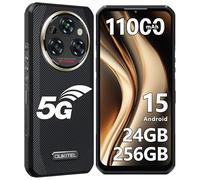 OUKITEL WP35 Rugged Smartphone 5G, Android 15, 11000mAh/33W, 24GB+256GB/2TB, MTK7025, 6.6" FHD+/2.4K Display, 108MP Camera Telefono Indistruttibile, 5G Dual SIM Cellulare Antiurto/NFC/Fingerprint