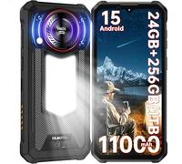 OUKITEL WP53 PRO Rugged Smartphone, 900LM Luce Campeggio - Android 15 128dB Altoparlante, 24GB+256GB Telefono Indistruttibile - 11000mAh 50MP +8MP 6.52" HD Rugged Phone IP68/IP69K/NFC/BT5.0/OTG/GPS