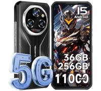 OUKITEL WP55 Android 15 Rugged Smartphone 5G, 36GB+256GB/2TB Telefono Indistruttibile, 11000mAh(33W) Cellulare Antiurto, 6.6” FHD+ 120Hz, 108MP+32MP+8MP Camera, 5G Dual SIM//IP68/69K/OTG/NFC/Face ID